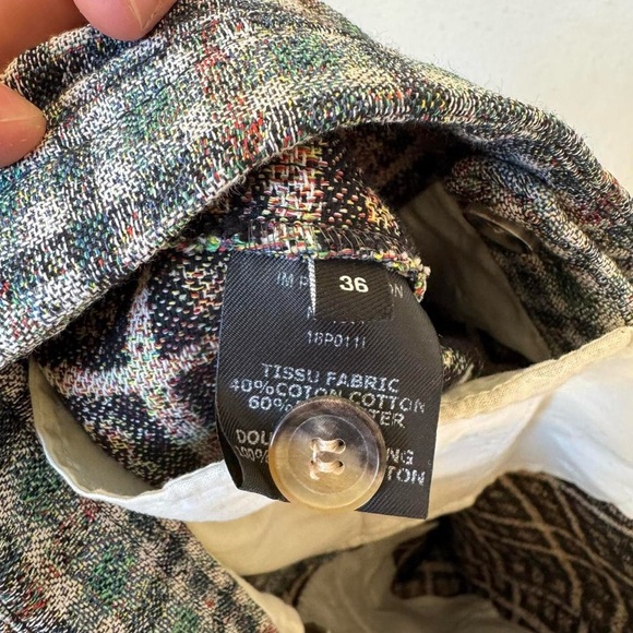 Isabel Marant green prince of wales checkered wide leg pants - Picture 8 of 8